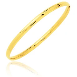 Bracelet Jonc Ouvrant Or Jaune En Or Jaune 7.75g Large De 3.5 Mm Debora - 374.35PM