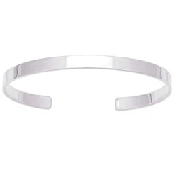 Bracelet Jonc Rigide En Argent 5mm Large De 5 Mm- Diamètre De - Katia - 233046