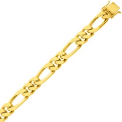 Bracelet Maille Alternée 8mm - 43.5g Or 18 Ct - 750/1000-Théia - 527.8