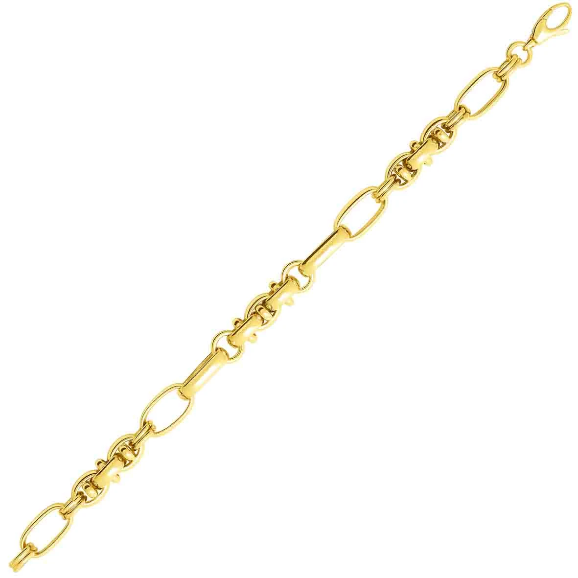 Bracelet Or Jaune 8mm - 13.5g Taina- 7608 – Image 3