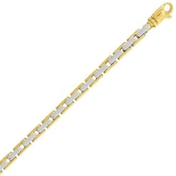 Bracelet Or Jaune Et Blanc 3.5mm - 8.5g Anaïs- 7301G-B