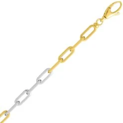 Bracelet Or Jaune Et Blanc 4mm - 5.1g Kendra- 7031-B