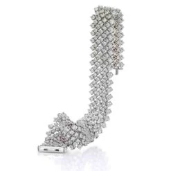 Bracelet Rivière De Diamants 6.50 Ct Diamant Blanc G-SI En Or Blanc - Ilaria - B9303