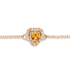 Bracelet Saphir Orange Et Diamants- One More 0.07 Ct - Salina -063069KA