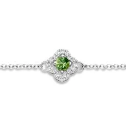 Bracelet Saphir Vert Et Diamants- One More 0.08 Ct - Salina -062369EA