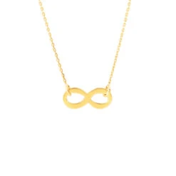 Chaine En Or 9 Carats Fantaisie Motif Infini 1.25g Élara - 9K7758