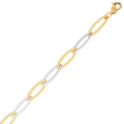 Chaine En Or Fantaisie Bicolore 9g Cloé - 7551G