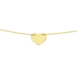 Chaine En Or Fantaisie Motif Coeur 1.3g Adrielle - 620070