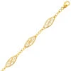 Chaine En Or Fantaisie Motif Filigranes 12.2g Isis - 962