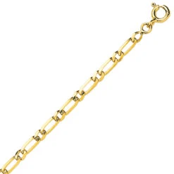 Chaine En Or Maille Alternée Ultra-plate 3mm 6.85g Passion - 518.3