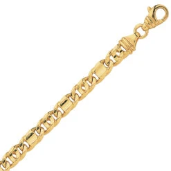 Chaîne En Or Maille Marine Alternée 3mm Nolwenn - 580.3