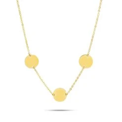 Chaine Or Et Jetons 3.8g Eclatante - XCOL1