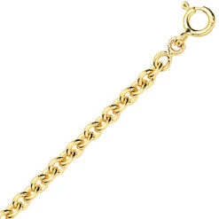 Chaîne Or Maille Forçat Ronde 9 Carats 2.75g -9KFR45-Elena