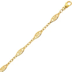 Chaine Or Motif Filigranes 6.25g Exquise - 892