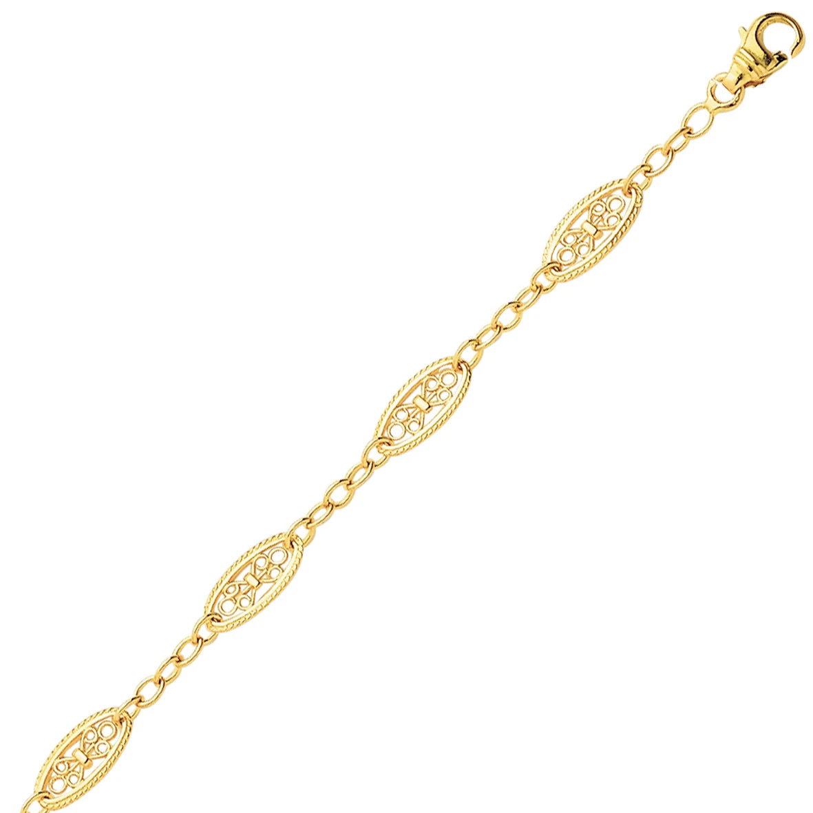 Chaine Or Motif Filigranes 8.05g Claudia - 898