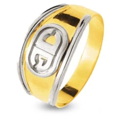 Chevalière 2 Ors Or 18 Ct - 750/1000 - 2.89 G - Erica - 9K11058M