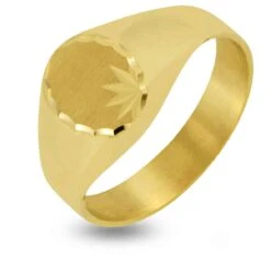 Chevalière Lucas Lucor Or Jaune Or 18 Ct - 750/1000 - 2.11 G - Milles éclats - X418LE43