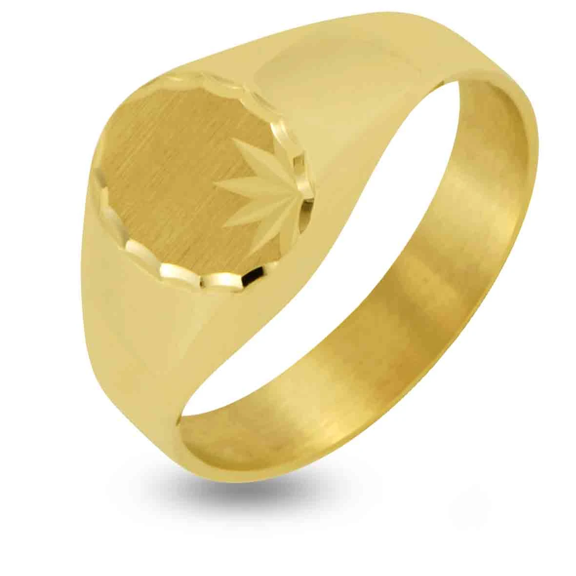 Chevalière Lucas Lucor Or Jaune Or 18 Ct - 750/1000 - 2.11 G - Milles éclats - X418LE43