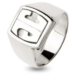 Chevalière Or Blanc Or 18 Ct - 750/1000 - 10.4 G - Kyoko - 1168GM