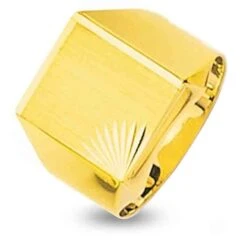 Chevalière Or Jaune Or 18 Ct - 750/1000 - 5.28 G - Romane - 5004.3M