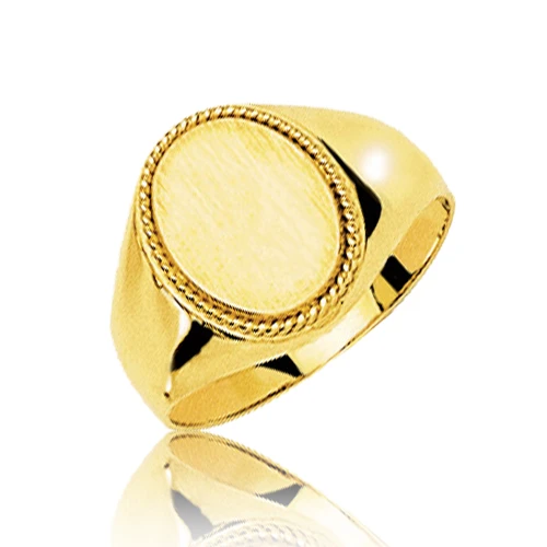 Chevalière Or Jaune Or 18 Ct - 750/1000 - 6.3 G - Sirèna - 3111