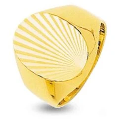 Chevalière Or Jaune Or 18 Ct - 750/1000 - 6.37 G - Luana - 4796.2M