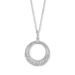 Collier Argent Pavage Zirconium - Naiomy Silver - Femme - Kenza - N3T56