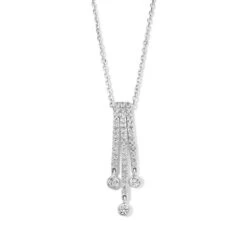 Collier Argent Pavage Zirconium - Naiomy Silver - Femme - Naomie - N3T61