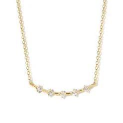 Collier Argent Plaqué Or - Serti De Zirconium - Naiomy Silver - Femme - Anuata - B2C61