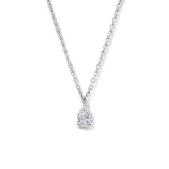 Collier Diamant Or Blanc 0.15 Ct Monica - 063838A