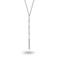 Collier Diamants Or Blanc 0.09 Ct Clarisse - 063324A
