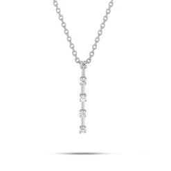 Collier Diamants Or Blanc 0.15 Ct Enchantée - 3.6033.21