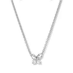Collier Diamants Or Blanc 0.15 Ct Tahuata - 064697A