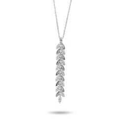 Collier Diamants Or Blanc 0.18 Ct Allissa - P5960