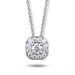 Collier Diamants Or Blanc 0.18 Ct Raina - CI1706