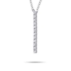 Collier Diamants Or Blanc 0.26 Ct Hawaiki - GI2080B