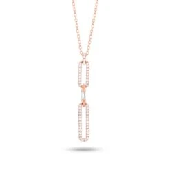 Collier Diamants Or Rose 0.15 Ct Mahea - P6684