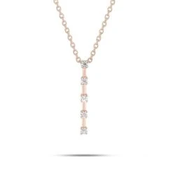 Collier Diamants Or Rose 0.15 Ct Nastasia - 3.6033.24