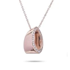 Collier Diamants Or Rose 0.18 Ct Miya - GI2163R
