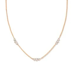 Collier Diamants Or Rose 0.27 Ct Eliza - 067683A