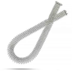 Collier Diamants Rivière Or Blanc 19.5 Ct Miri - N9301TSPWAR42