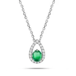 Collier Emeraude Et Diamants Magalie - 9VN556GEB