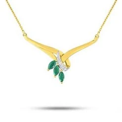 Collier Emeraude Et Diamants Tahiti - MN503BEB4