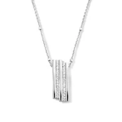 Collier En Argent + Pendentif Serti De Zirconium Naiomy Silver Silver - Femme - Estelle - N1B56