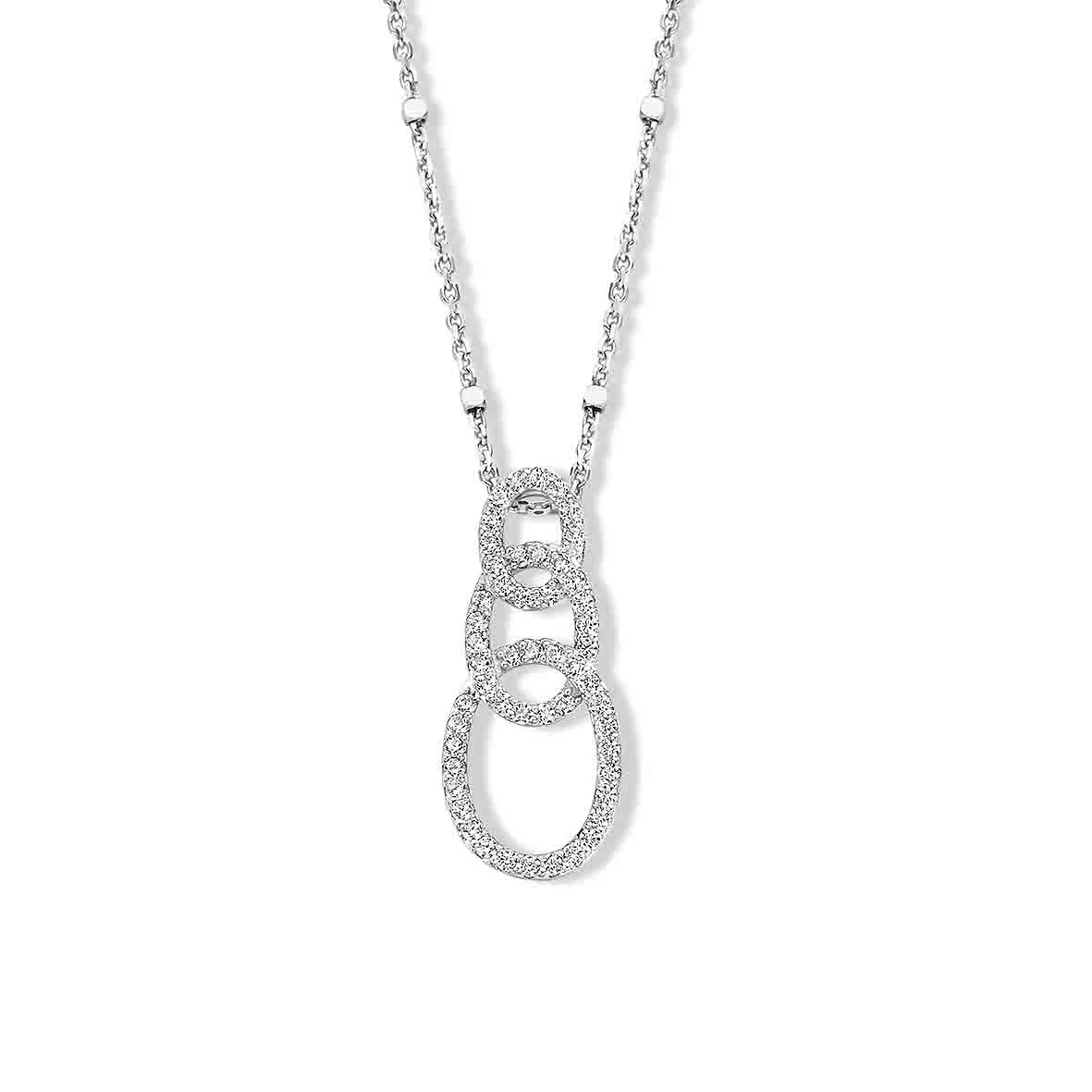 Collier En Argent Serti De Zirconium Naiomy Silver Silver - Femme - Alwena - N2K59