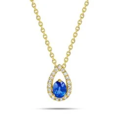 Collier Saphir Et Diamants 0.48ct - Cecilia-7VN556JSB