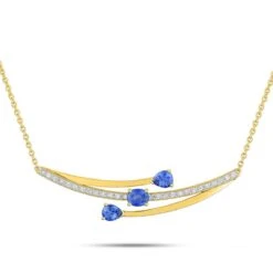 Collier Saphir Et Diamants Ct - Ichiro-3.6057.S3