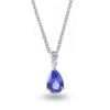Collier Tanzanite Et Diamants 1.1ct - -CBGO16T-FR