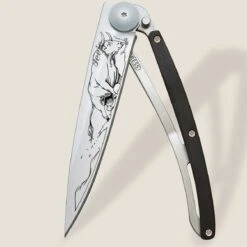 Couteau De Poche Deejo Ebène / Taureau - 37 Gr - Rose - 1CB000072