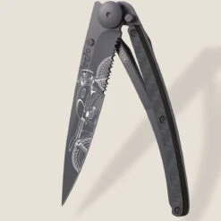 Couteau De Poche Deejo Fibre De Carbone / Café Racer - 37 Gr - Mayla - 1GC000553